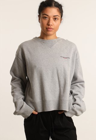 VINTAGE RALPH LAUREN SPORT EMBROIDERED LOGO SWEATSHIRT