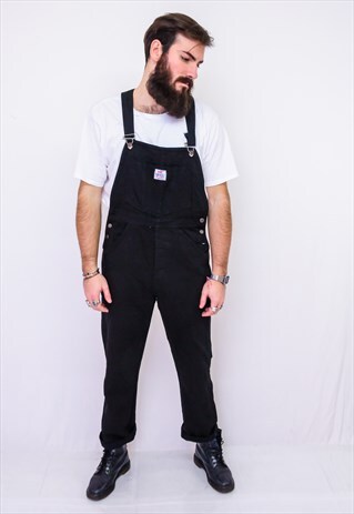 NEW LEVI'S OVERALL DUNGAREE IN BLACK WITH TAG B435