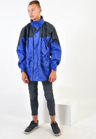 VINTAGE WINDBREAKER RAIN PARKA JACKET