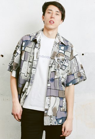 VINTAGE 90S PATTERNED SHIRT