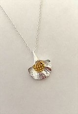 Daisy Gold & Silver Necklace, Flower Necklace, Stunning