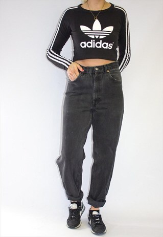 VINTAGE LEVI'S HIGH WAIST BLACK WASH JEANS