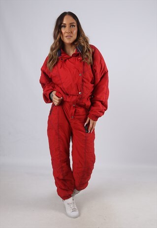 VINTAGE STYLFRANCE FULL SKI SUIT SNOW UK 14 - 16 (GXBC)