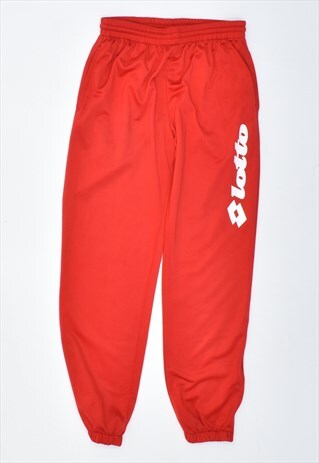 VINTAGE 90'S LOTTO TRACKSUIT TROUSERS RED