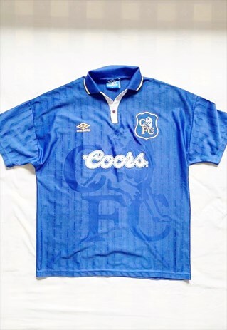 Vintage UMBRO CHELSEA Home Kit 1995-97 Football Shirt XL