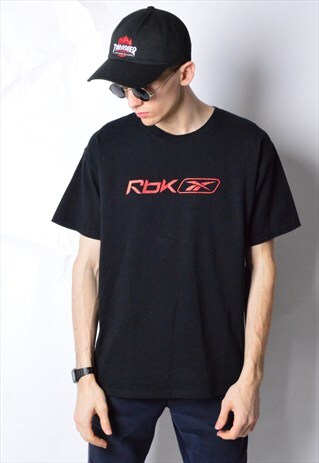 BLACK REEBOK SPORTS T-SHIRT