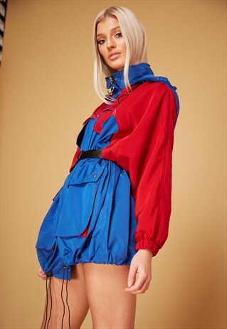 COLOUR BLOCK RAINCOAT
