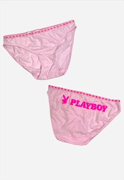 Vintage Y2k Playboy Panties Knickers Pink 00s