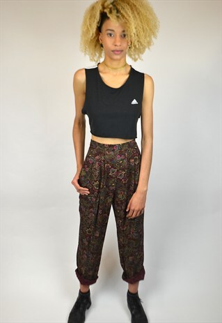 VINTAGE 90'S PAISLEY PRINT TROUSERS