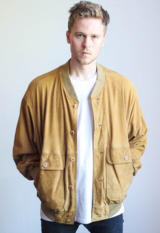 VINTAGE SUEDE BOMBER JACKET
