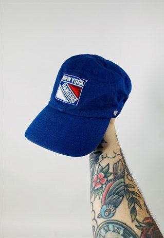 VINTAGE NEW YORK RANGER EMBROIDERED BASEBALL HAT CAP