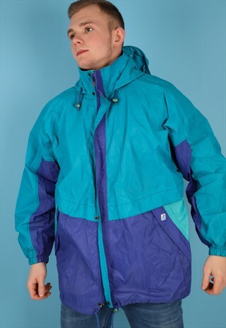 VINTAGE K-WAY WINDBREAKER JACKET IN MULTI NJ533