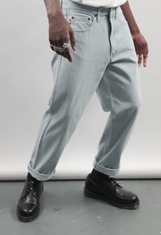 VINTAGE 90'S LIGHT-WASH MOSCHINO JEANS