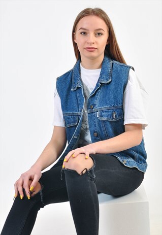 VINTAGE 90'S DENIM VEST
