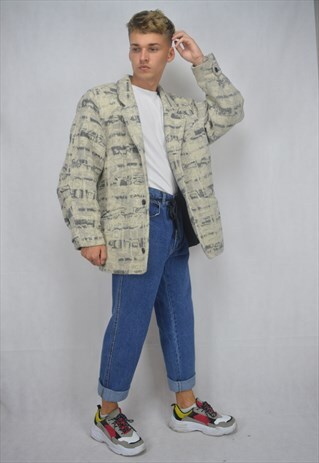 VINTAGE 80'S GRAPHIC COAT