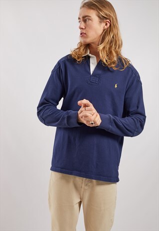 VINTAGE RALPH LAUREN LONG SLEEVE POLO TOP