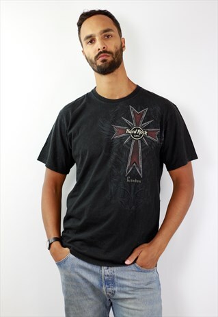 HARD ROCK CAFE T-SHIRT BLACK T-SHIRT VINTAGE TOP