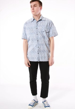 90S VINTAGE TRUSSARDI JEANS RARE OLDSCHOOL SHIRT 13949
