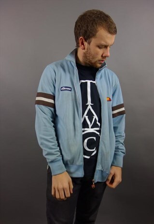 THE BABY BLUE ELLESSE ZIP UP