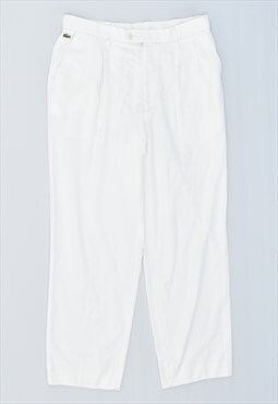 Vintage 90's Lacoste Chino Trousers White
