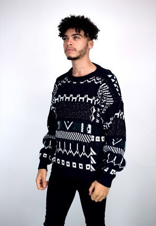 VINTAGE 90'S PATTERNED JUMPER