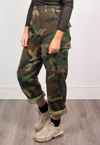 VINTAGE 90'S CAMO ARMY TROUSERS