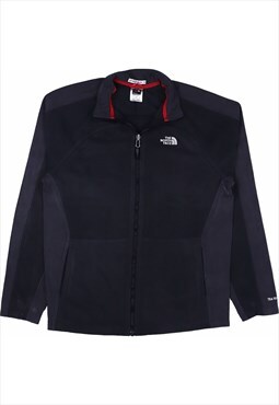 The North Face 90's Spellout Zip Up Fleece Small Black