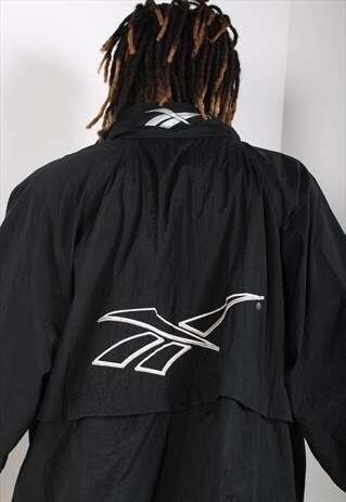 VINTAGE REEBOK SHELL JACKET BLACK