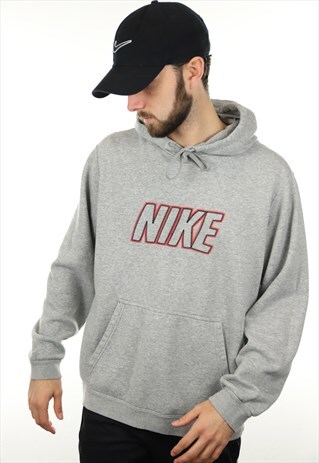 VINTAGE NIKE SPELL OUT HOODIE SWEATSHIRT
