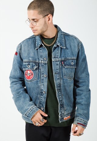 VINTAGE 80S ORIGINAL LEVI'S LINED DENIM JACKET / S4161