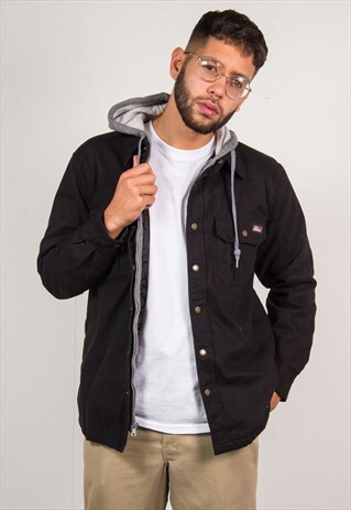 DICKIES HOODED JACKET THICK FLANNEL SHIRT