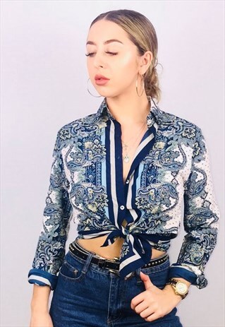 VINTAGE OVERSIZED PATTERN SHIRT