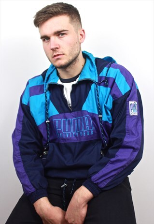 90'S RARE RETRO MULTI-COLOURED WINDBREAKER