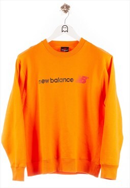 Vintage  New Balance  Sweatshirt Logo Print Orange