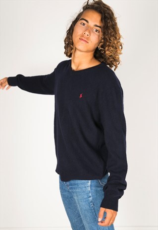 VINTAGE 80S POLO RALPH LAUREN KNIT JUMPER / R332