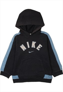 Vintage 90's Nike Hoodie Swoosh Spellout Navy Blue Small