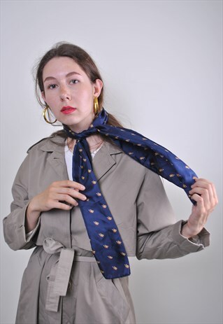 VINTAGE BLUE EVENING SHAWL