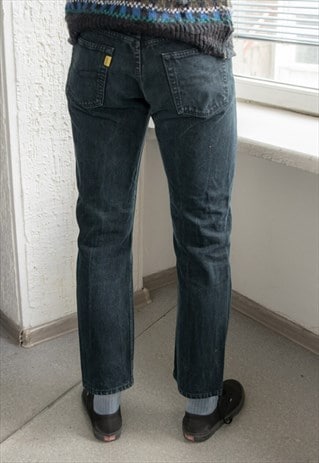 VINTAGE 80'S BLACK STRAIGHT JEANS