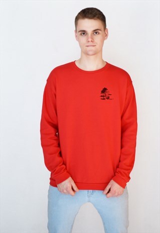 RED PINEAPPLE OCEAN SWEATSHIRT