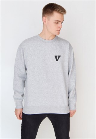 GREY V SWEATSHIRT