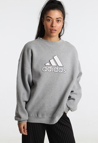 90S ADIDAS EMBROIDERED SWEATSHIRT