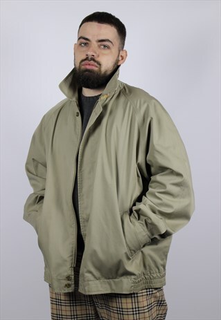 VINTAGE BURBERRYS HARRINGTON BEIGE CHECK NOVA JACKET SIZE 56