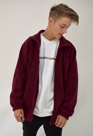 G&G UNISEX BURGUNDY GOOSE FLEECE