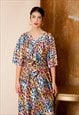 Animal Print Satin Maxi Dress (2019), Elegant Summer Dress