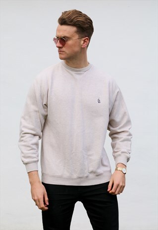 NAUTICA USA MINIMALIST OLD LACE WHITE SWEATSHIRT