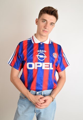 VINTAGE ADIDAS FOOTBALL SHIRT SIZE M BAYERN MUNCHEN 2606