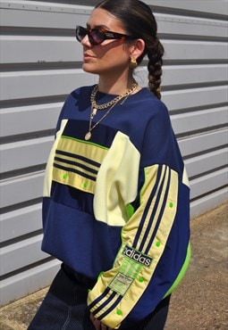 90's vintage adidas reworked popper track pants sweatshirt