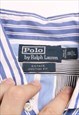 VINTAGE  RALPH LAUREN SHIRT STRIPED LONG SLEEVE BUTTON UP