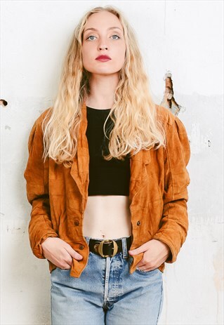 VINTAGE 80S SUEDE BOHO JACKET