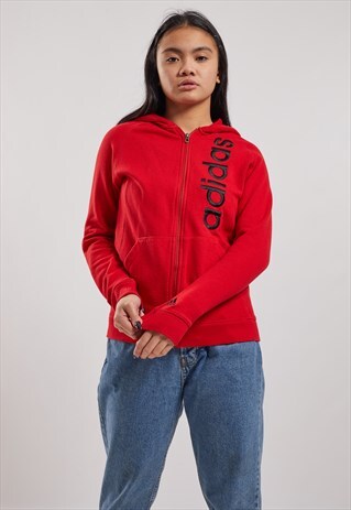 VINTAGE ADIDAS ZIP-UP HOODIE